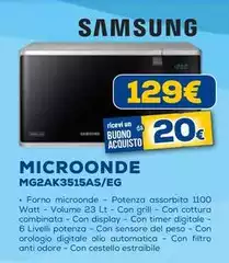 Samsung - Microonde MG2AK3515AS/EG