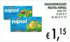 Nipiol - Omogeneizzati Frutta