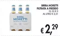 Moretti - Birra Filtrata A Freddo