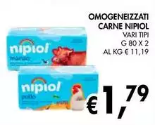 Nipiol - Omogeneizzati Carne