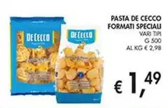 De Cecco - Pasta  Formati Speciali