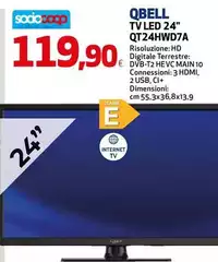 Qbell technology - Tv Led 24" QT24HWD7A