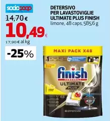 Finish - Detersivo Per Lavastoviglie Ultimate Plus