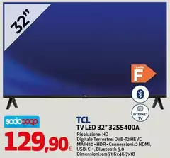 TCL - Tv Led 32" 32S5400A