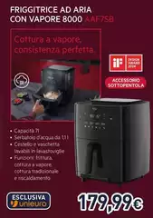 Aeg - Friggitrice Ad Aria Con Vapore 8000 AAF7SB 
