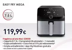 Moulinex - Easy Fry Mega Friggitrice Ad Aria Mod. EZ855D