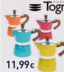 Tognana Porcellane - Caffettiera 3 Tazze Color Block