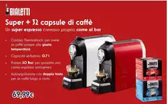 Bialetti - Super + 32 Capsule Di Caffè