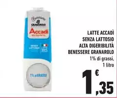 Granarolo - Latte Accadi Senza Lattosio Alta Digeribilita Benessere