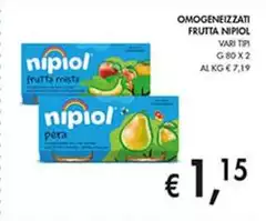 Nipiol - Omogeneizzati Frutta