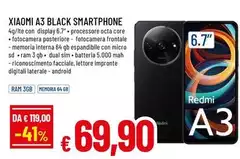 Xiaomi - Smartphone A3 Black