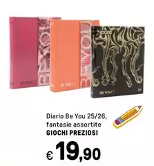 Giochi preziosi - Diario Be You 25/26, Fantasie Assortite
