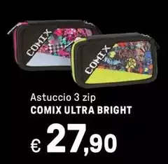 Comix - Astuccio 3 Zip Ultra Bright