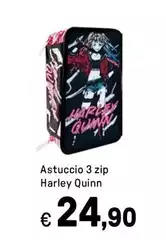 Astuccio 3 Zip Harley Quinn