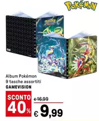 Game vision - Album Pokémon 9 Tasche Assortiti