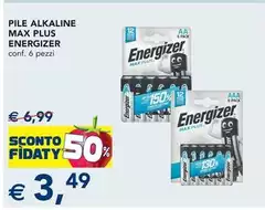 Energizer - Pile Alkaline Max Plus