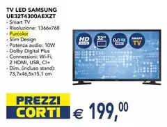 Samsung - Tv Led UE32T4300AEXZT