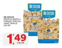 De Cecco - Pasta Di Semola Formati Speciali