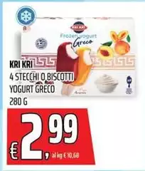 Kri kri - 4 Stecchi O Biscotti Yogurt Greco