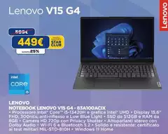 Lenovo - Notebook V15 G4 - 83A100ACIX