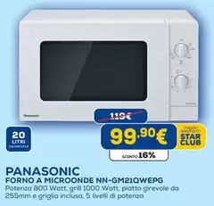 Panasonic - Forno A Microonde NN-GM21QWEPG