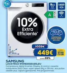 Samsung - Lavatrice WW90DG6U25LEU