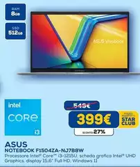 Asus - Notebook F1504ZA-NJ788W