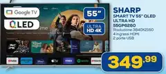 Sharp - Smart Tv 55" Qled Ultra Hd 55gp626o