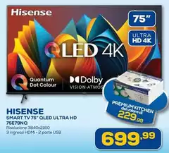 Hisense - Smart Tv 75" Qled Ultra Hd 75E79NQ