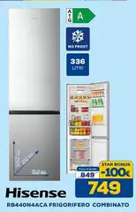 Hisense - RB440N4ACA Frigorifero Combinato