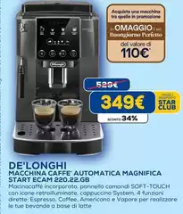 De Longhi - Macchina Caffe' Automatica Magnifica Start Ecam 220.2.2gb