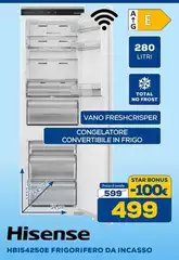 Hisense - HBI54250E Frigorifero Da Incasso 54 Cm (satellitare)