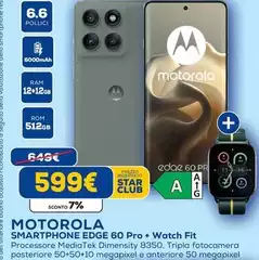 Motorola - Smartphone Edge 60 Pro + Watch Fit