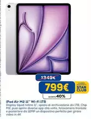 Star - Ipad Air M2 11" Wi-fi 1tb