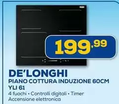 De Longhi - Piano Cottura Induzione 60cm Yli 61