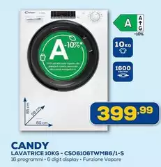 Candy - CSO6106TWMB6/1-S Lavatrice 16 Pro