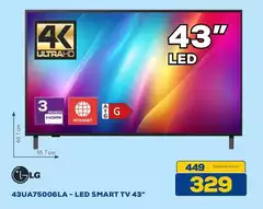 LG - Led Smart Tv 43" 43ua75006la