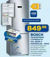 Bosch - Frigorifero Combinato XXL Serie 4 KGNA9XLEA - Inox