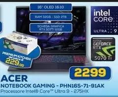 Acer - Notebook Gaming - PHN16S-71-91AK