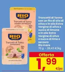 Rio Mare - Trancetti Di Tonno Con Un Filo Di Olio Di Oliva Oliva In Oliva Extra Vergine Di Oliva E Succo Di Limone O In Olio Extra Vergine Di Oliva E Succo Di Oliva