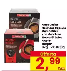 Despar - Cappuccino Cremoso Capsule Compatibili Con Macchine Nescafe Dolce Gusto