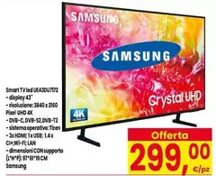 Samsung - Smart Tv Led Ue43du7172