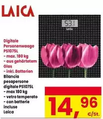 Laica - Batterie Pesapersone Digitale Ps1075l