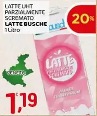 Latte carso - Latte Uht Parzialmente Scremato Busche