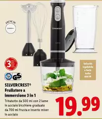 Silvercrest - Frullatore A Immersione 3 In 1