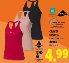 Crivit - Canotta Sportiva Da Donna
