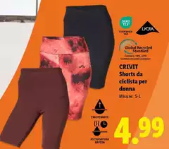 Crivit - Shorts Da Ciclista Per Donna