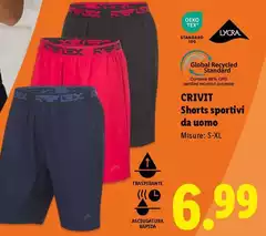 Crivit - Shorts Sportivi Da Uomo