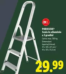 Parkside - Scala In Alluminio A 3 Gradini