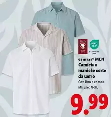 Esmara Men - Camicia A Maniche Corte Da Uomo